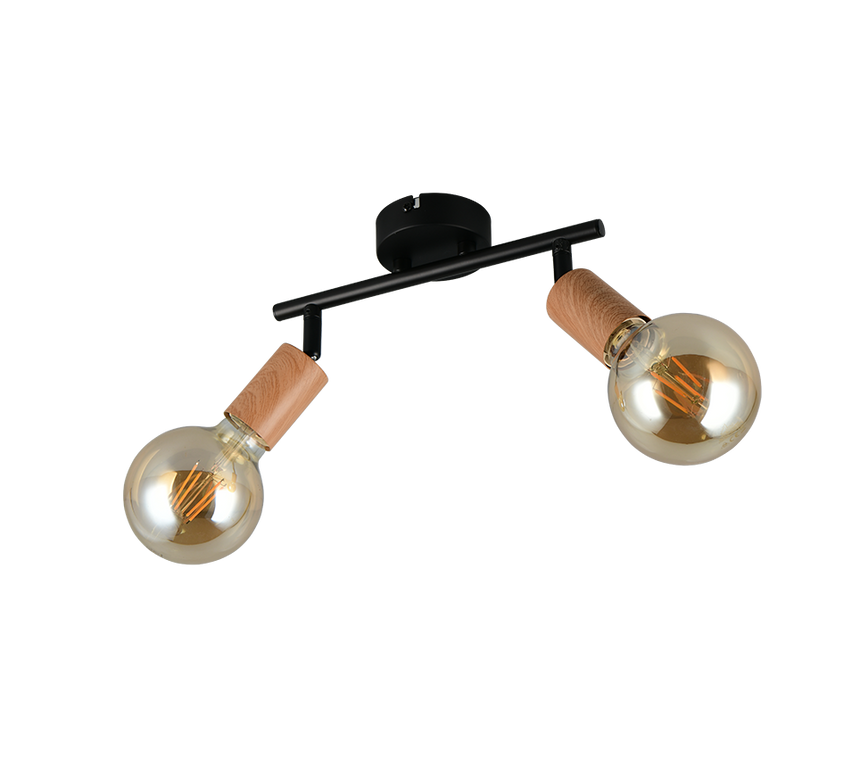 Foco Trio Lamego LED wood imitation 2700K 35cm R86682035