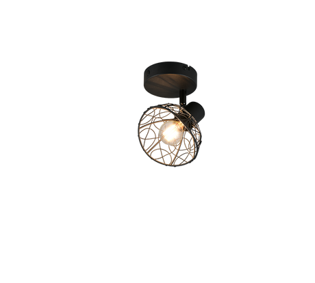 Foco Trio Yako LED negro mate 2700K 1,3cm R86701032