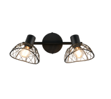 Foco Trio Yako LED negro mate 2700K 39,5cm R86702032