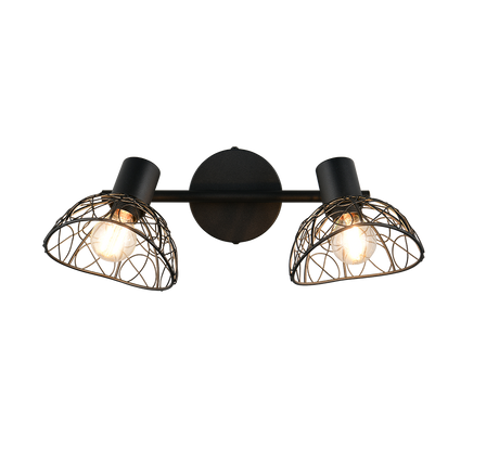 Foco Trio Yako LED negro mate 2700K 39,5cm R86702032