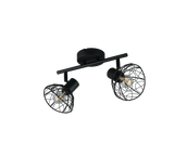 Foco Trio Yako LED negro mate 2700K 39,5cm R86702032