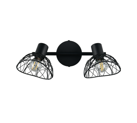 Foco Trio Yako LED negro mate 2700K 39,5cm R86702032