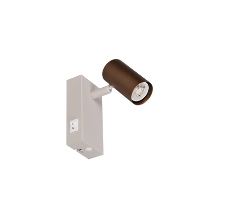 Foco Trio Taryn LED marrón café 2700K 14cm R86851765