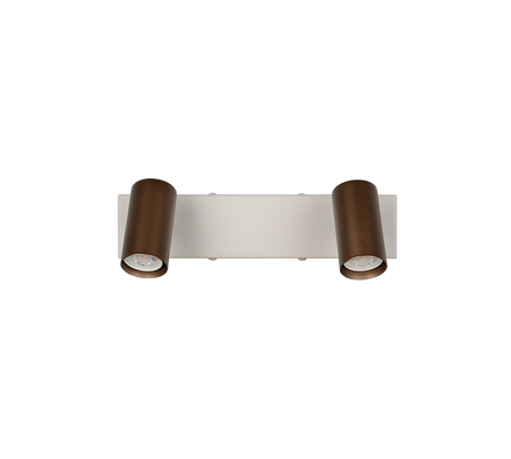 Foco Trio Taryn LED marrón café 2700K 28cm R86852065