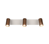 Foco Trio Taryn LED marrón café 2700K 44,5cm R86853065