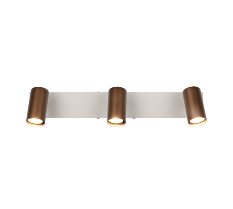 Foco Trio Taryn LED marrón café 2700K 44,5cm R86853065