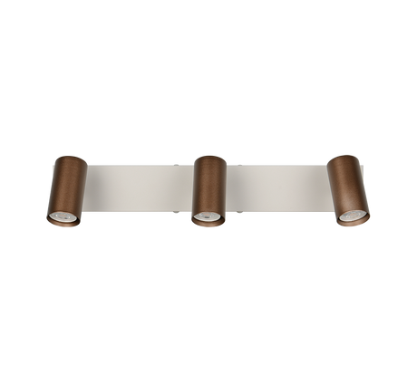 Foco Trio Taryn LED marrón café 2700K 44,5cm R86853065