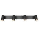 Foco Trio Taryn 4 luces GU10 62cm negro mate — ref. R86854032 (1)