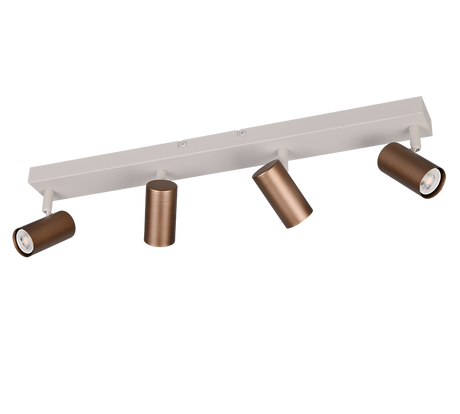 Foco Trio Taryn LED marrón café 2700K 62cm R86854065