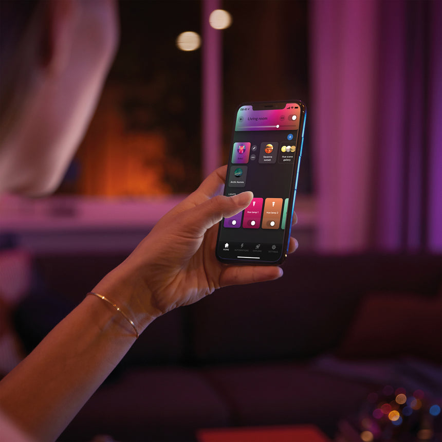 Philips Hue White and Color Ambiance Lámpara de mesa Go blanco RGBW 6W IP54 530lm 40457100 - imagen 8