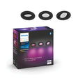 Philips Hue White and Color Ambiance Empotrable centura negro RGBW 6W 871951434290300 (3 uds)