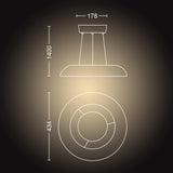 Philips Hue Lámpara colgante amaze negro White Ambiance 25W 2900lm 34107400 - imagen 9