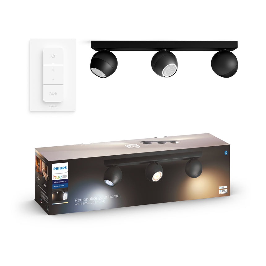 Philips Hue Foco Buckram negro White Ambiance 5W 871951433912500 350lm
