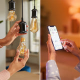 Bombilla de filamento Philips WiZ ámbar A60 7W E27 640lm 372023