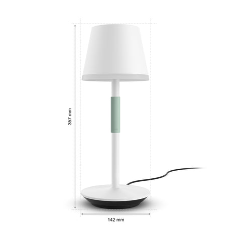 Philips Hue White and Color Ambiance Lámpara de mesa Go blanco RGBW 6W IP54 530lm 40457100 - imagen 9