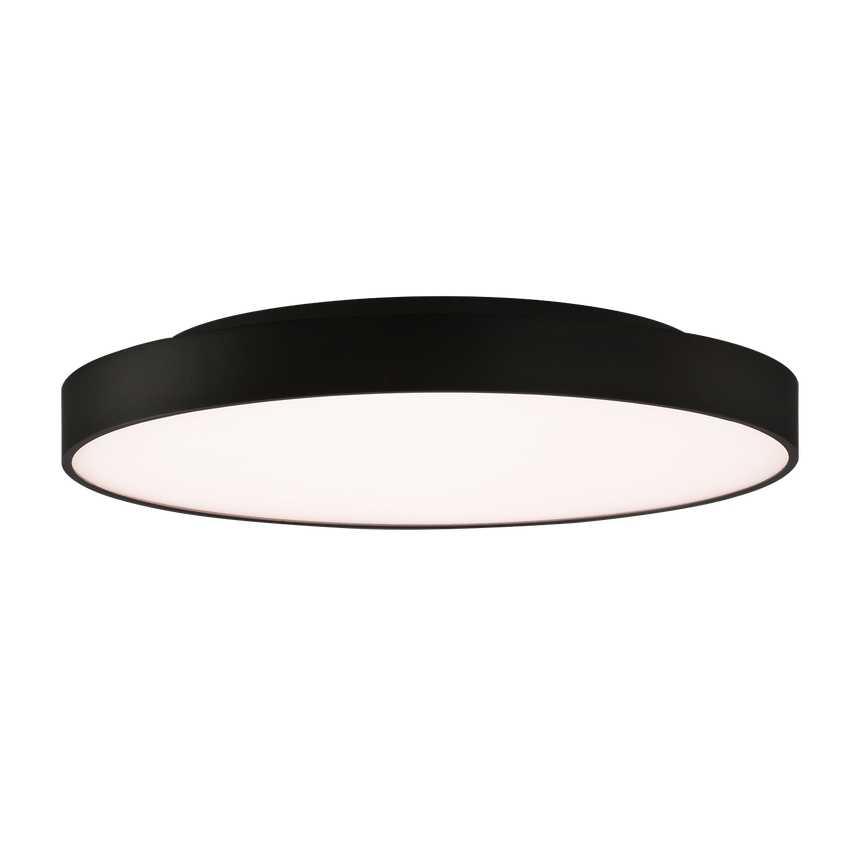 ACB Roma Plafón negro LED + LED difusor, Slide switch Casambi P3974170NCA