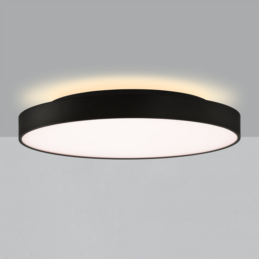 ACB Roma Plafón negro LED + LED difusor, Slide switch Casambi P3974170NCA