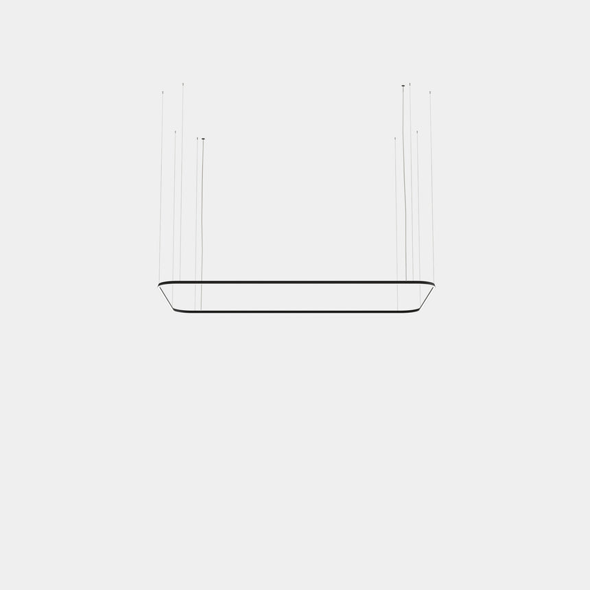 Lámpara de techo colgante LedsC4 Geometric Rectangle Mini 1600x1000mm grande RS6Y-00V9AZDU05