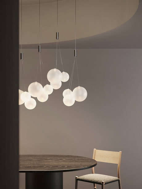 Lodes Lámpara colgante Random ahumado brillante LED 16412S-43