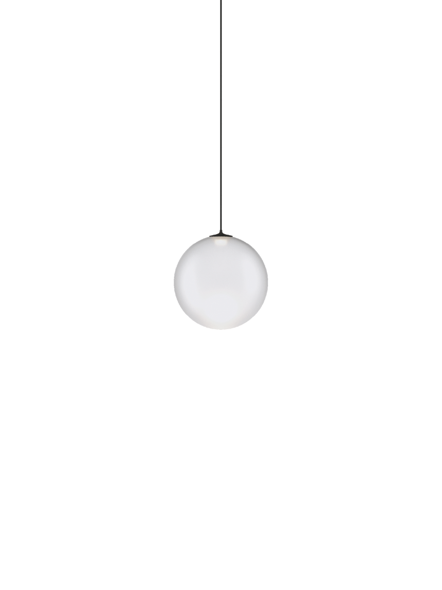 Lodes Lámpara colgante Random Solo negro blanco satinado LED 3000K 17120-1330