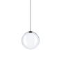 Lámpara colgante Lodes Random Solo 14 transparente cable negro LED 3000K 17122-0030