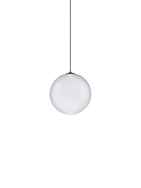 Lodes Lámpara colgante Random Solo negro blanco satinado LED 2700K 17122-1327