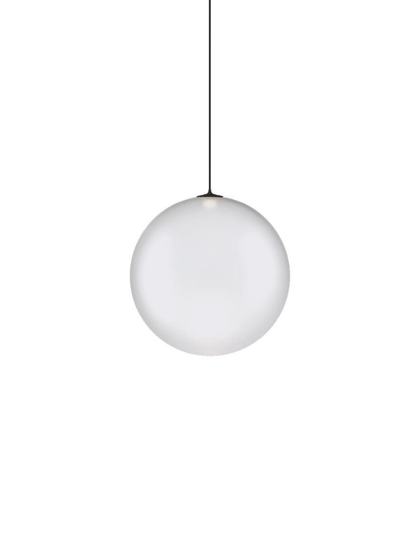 Lodes Lámpara colgante Random Solo negro blanco satinado LED 2700K 17123-1327