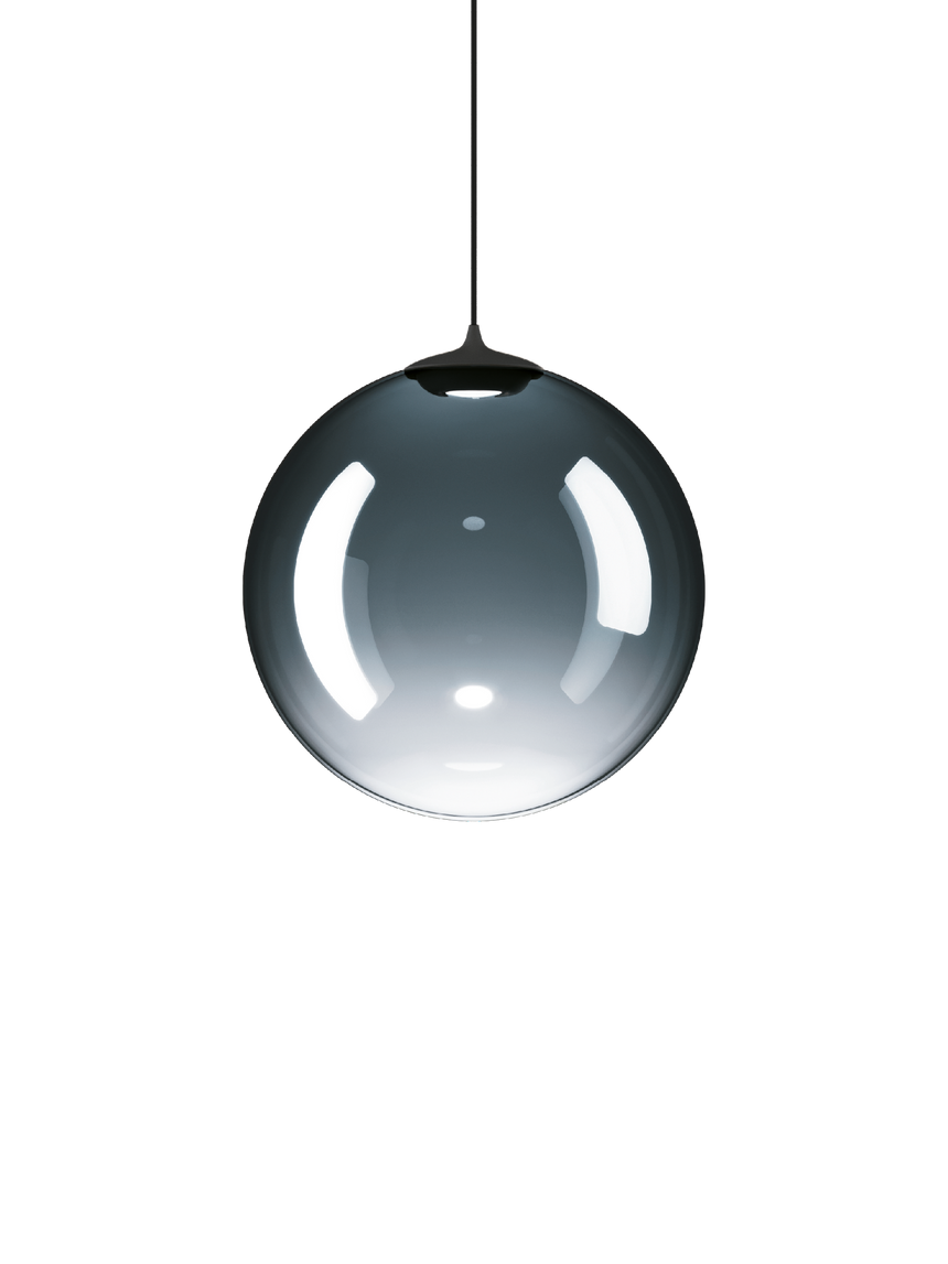 Lodes Lámpara colgante Random Solo negro acero azul intenso LED 2700K 17124-8627