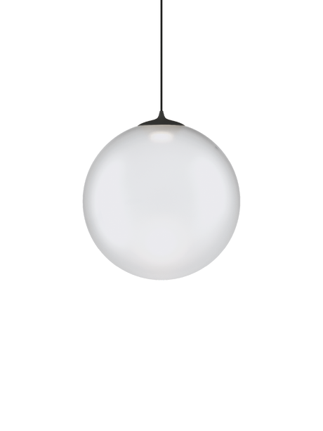 Lodes Lámpara colgante Random Solo negro blanco satinado LED 2700K 17124-1327