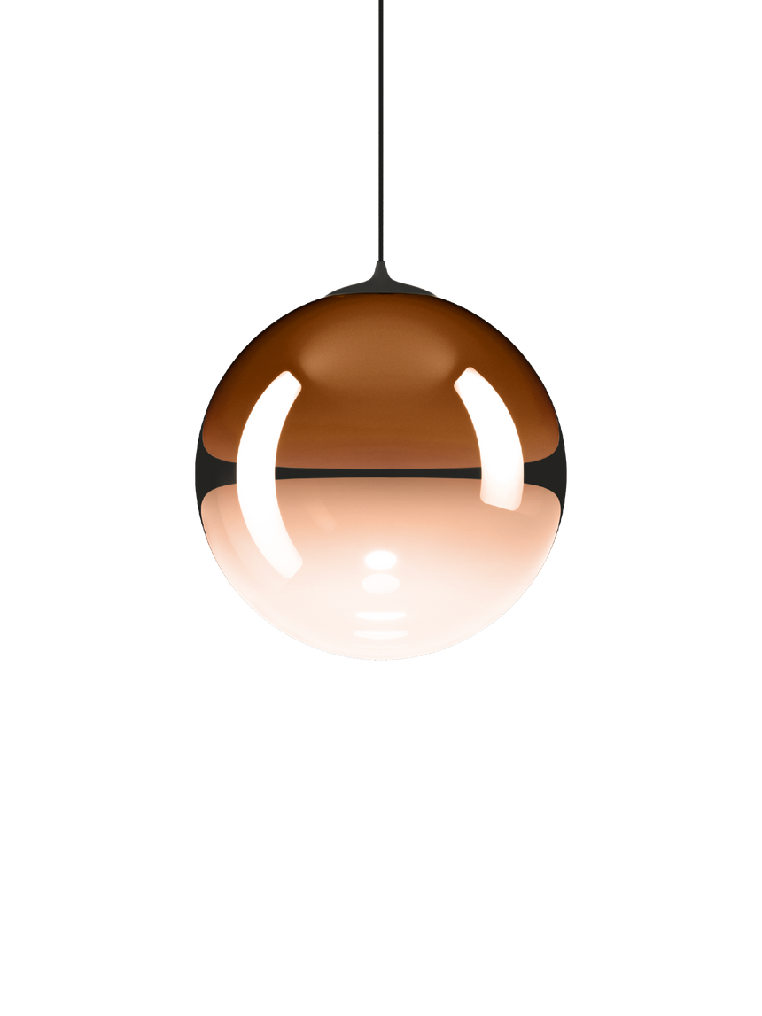 Lodes Lámpara colgante Random Solo negro naranja mandarina LED 2700K 17124-5827