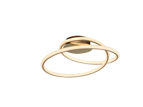 Plafón Schuller Tube LED oro brillo 3000K Ø52 Schuller