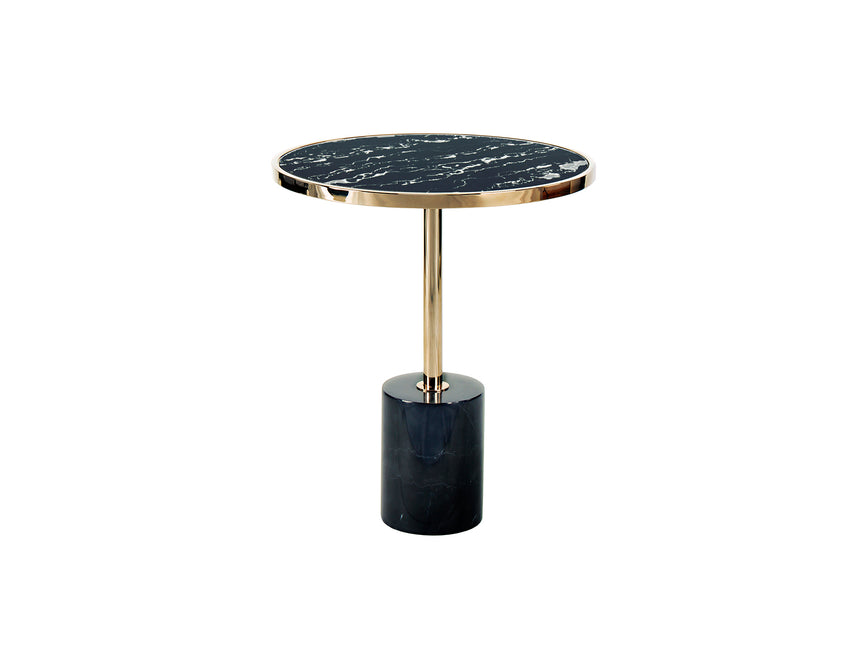 Mesa auxiliar Schuller Dekala dorado y negro  Schuller