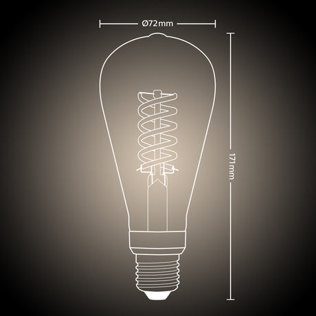 Philips Hue White Bombilla filament White E27 7W 550lm 27917900 - imagen 6