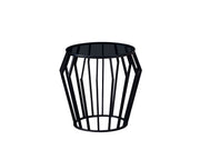 Velador Schuller Ciros negro y smoke 60x55cm Schuller