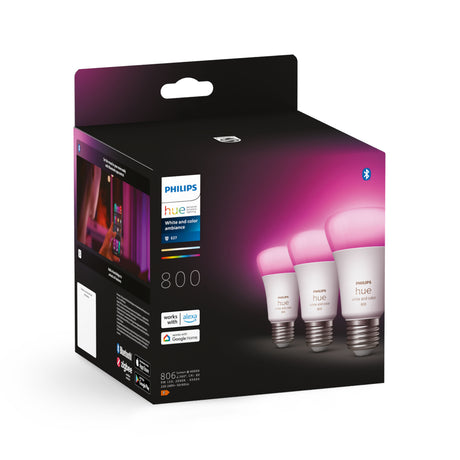 Philips Hue White and Color Ambiance Bombilla RGBW E27 9W 871951432838900 806lm - imagen 9