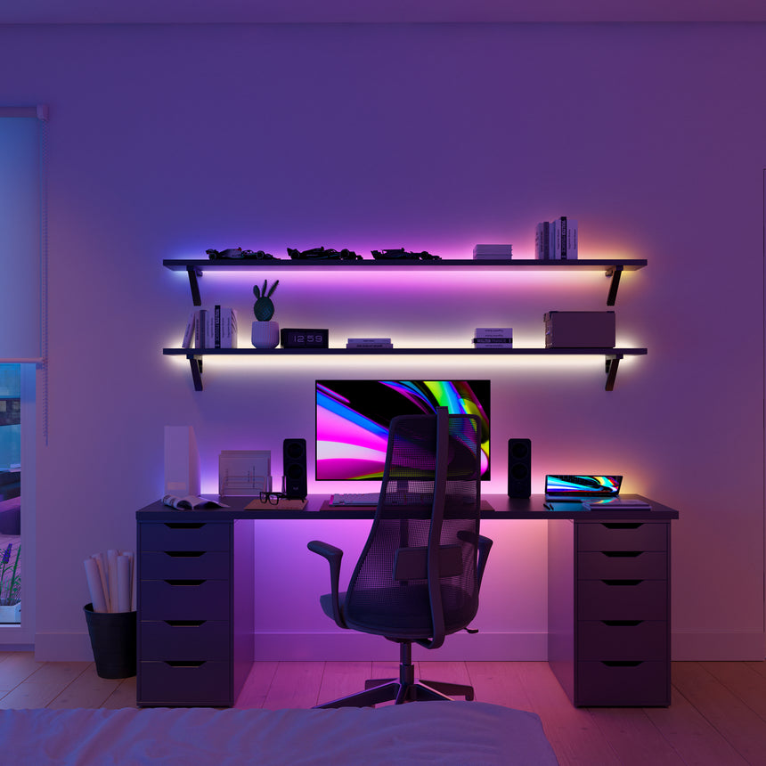 Philips Hue White and Color Ambiance Tira LED Essential rGBIC ledstrip blanco RGBW 15,3W 8721103096388