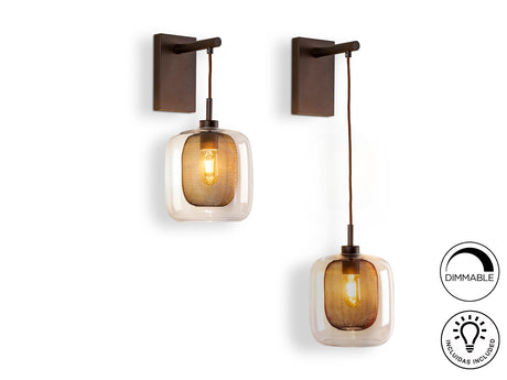 Lámpara aplique de pared Schuller Fox 1 luz c Schuller
