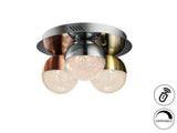 Plafón bolas Schuller Sphere LED 3 luces crom Schuller
