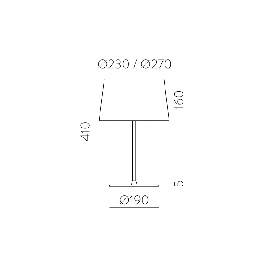 ACB Stilo Table Lamp 8202/41 White, Kit Black Text., LED E27 15W, I S8202080N