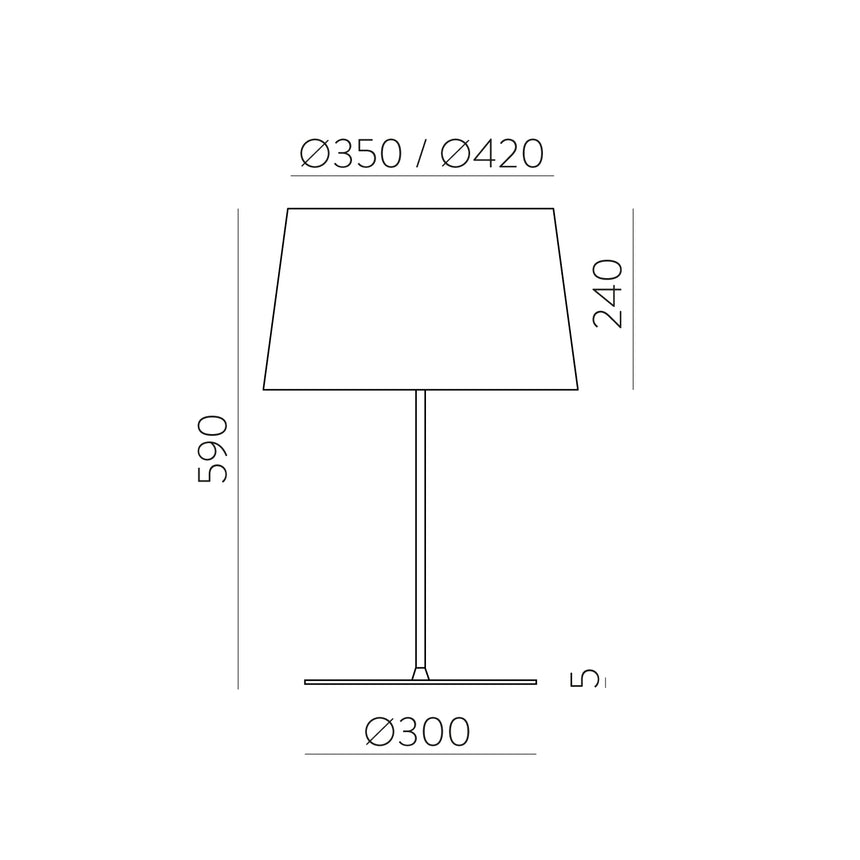 ACB Stilo Sobremesa 8202/62 Blanco, Kit Blanco Text., LED E27 15W, CL.II S8202180B