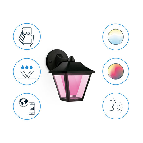 WiZ Aplique Negro 10W 1000lm 8720169076181 - imagen 3 | Philips