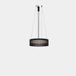 Lámpara de techo colgante LedsC4 Scarlett Circular Pendant Individual gris Ø53cm SCPI-A00-LD0000-OSV