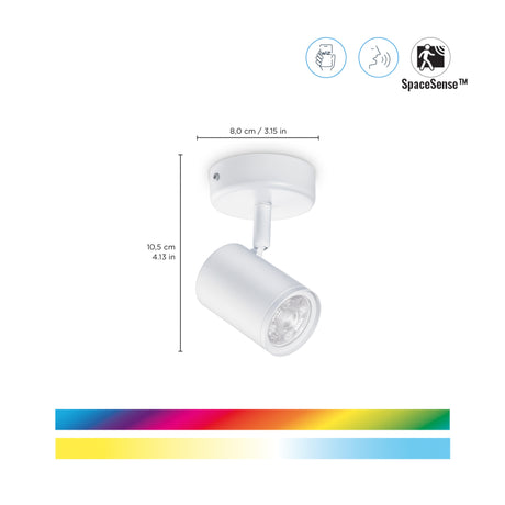 WiZ White and Color Ambiance Foco Imageo 5W 345lm 55187900 - vista alternativa | Philips