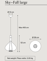 Lodes Sky-Fall Bronze Pendant Lamp 14821 4627