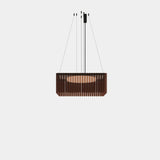 Lámpara de techo colgante LedsC4 Scarlett Square Pendant Individual x LED SQPI-B00-SB0000-OSV