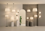 ACB Stilo Table Lamp 8202/41 White, Kit Black Text., LED E27 15W, I S8202080N