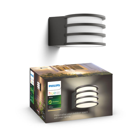 Philips Hue White Aplique de pared Lucca grafito White 9W IP44 1740193P0 806lm