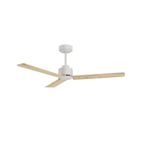 Ventilador de techo Sulion Anne 127cm blanco y madera clara motor DC