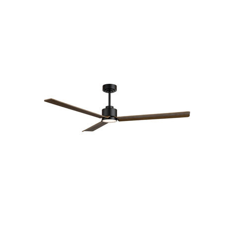 Ventilador de techo con luz Sulion Anne 160cm LED negro y madera oscura motor DC CCT