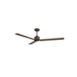 Ventilador de techo Sulion Anne 160cm marrón óxido y madera oscura motor DC